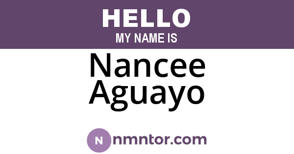 Nancee Aguayo