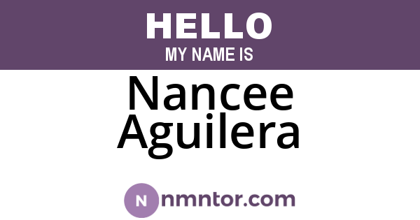 Nancee Aguilera