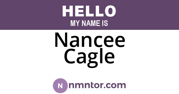 Nancee Cagle