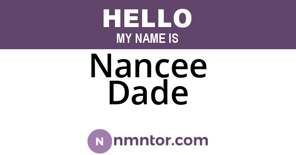 Nancee Dade