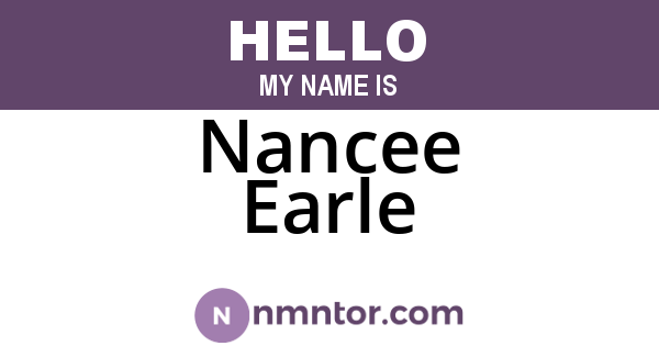 Nancee Earle