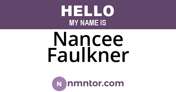 Nancee Faulkner