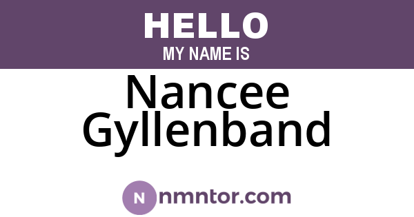 Nancee Gyllenband