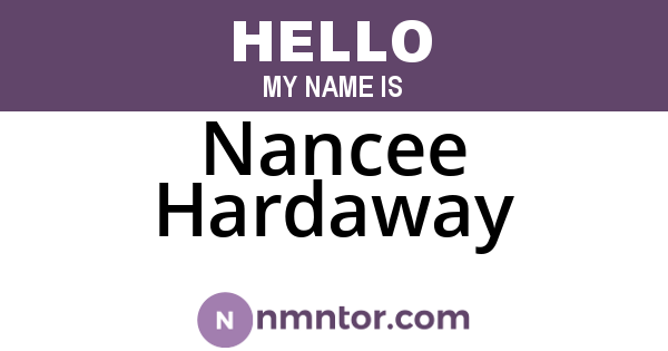 Nancee Hardaway