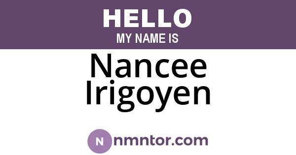 Nancee Irigoyen