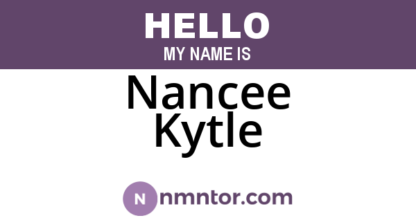 Nancee Kytle