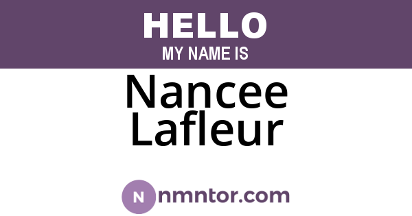 Nancee Lafleur