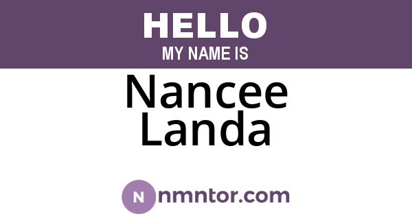 Nancee Landa