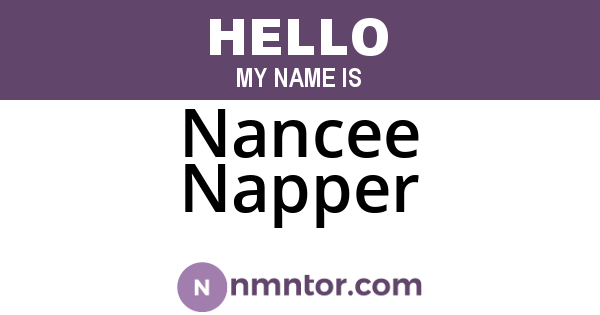 Nancee Napper