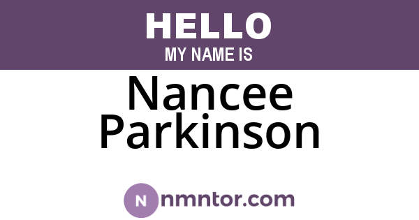 Nancee Parkinson