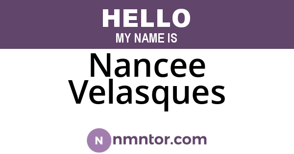 Nancee Velasques