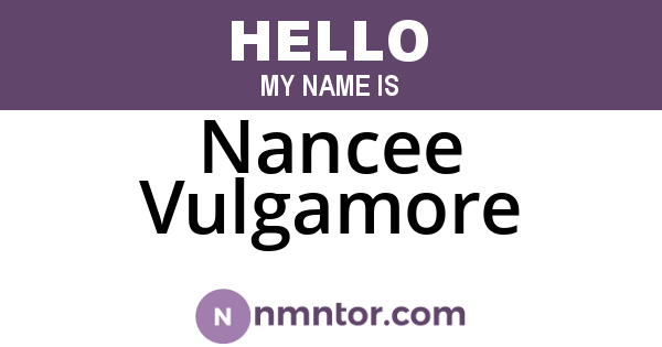 Nancee Vulgamore