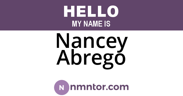 Nancey Abrego