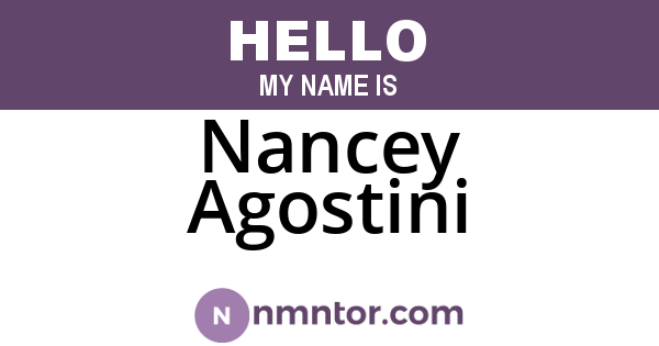 Nancey Agostini