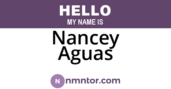 Nancey Aguas