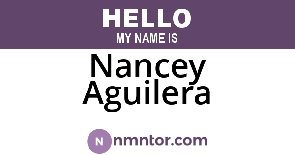 Nancey Aguilera
