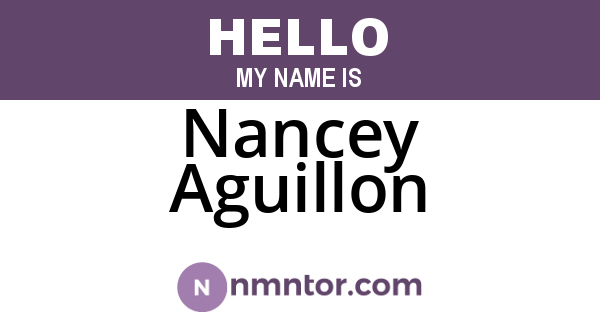 Nancey Aguillon