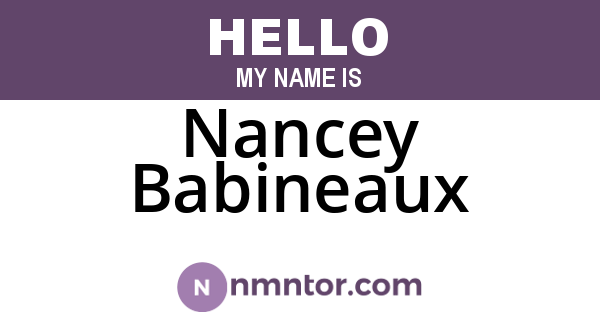 Nancey Babineaux