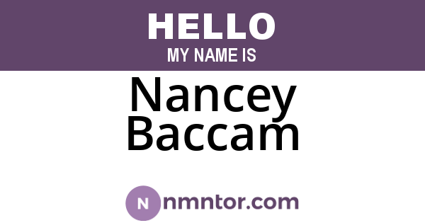 Nancey Baccam