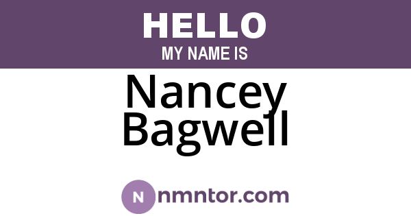 Nancey Bagwell