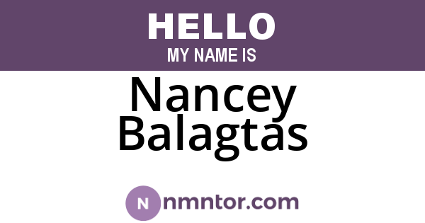 Nancey Balagtas