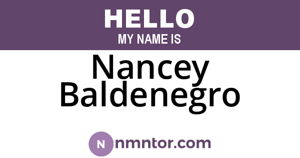 Nancey Baldenegro