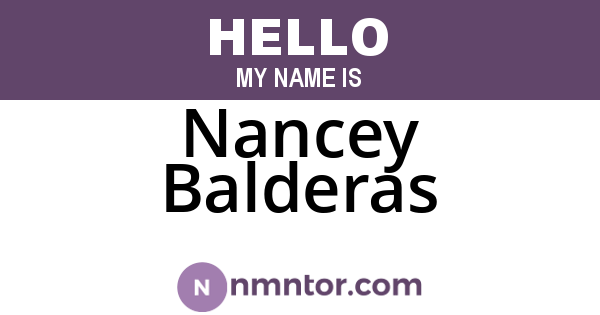 Nancey Balderas