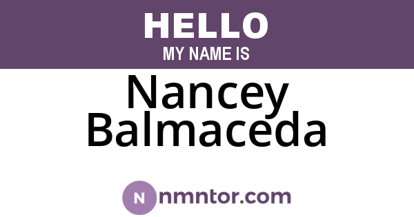 Nancey Balmaceda