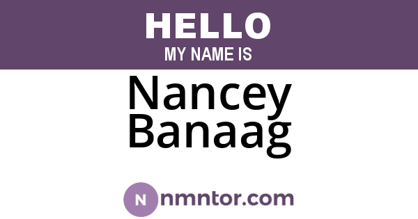 Nancey Banaag
