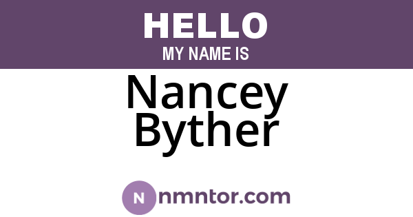 Nancey Byther