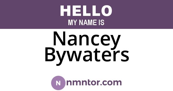 Nancey Bywaters
