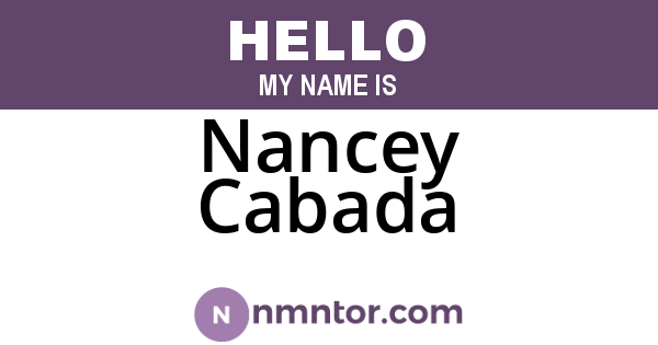 Nancey Cabada