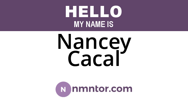 Nancey Cacal
