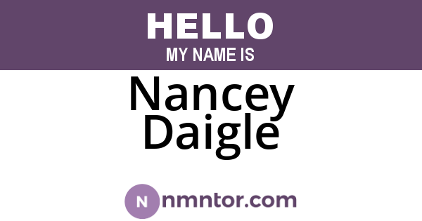 Nancey Daigle