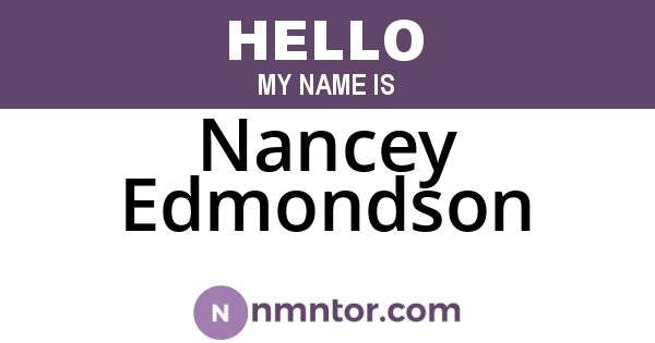 Nancey Edmondson