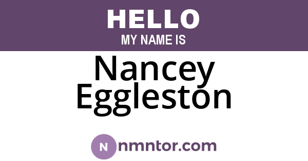 Nancey Eggleston
