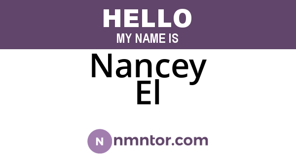 Nancey El
