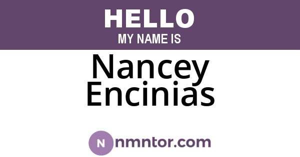 Nancey Encinias