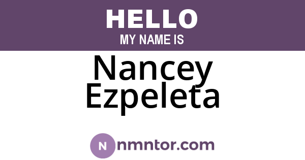 Nancey Ezpeleta
