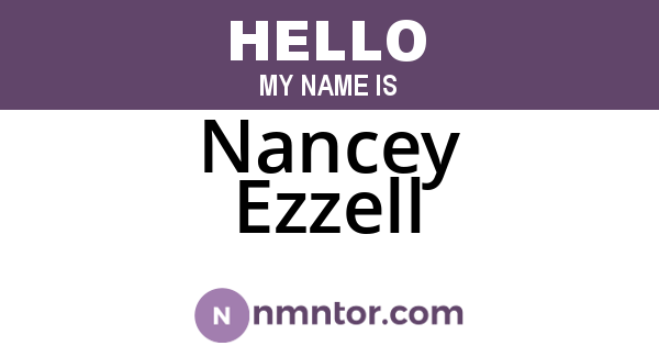 Nancey Ezzell