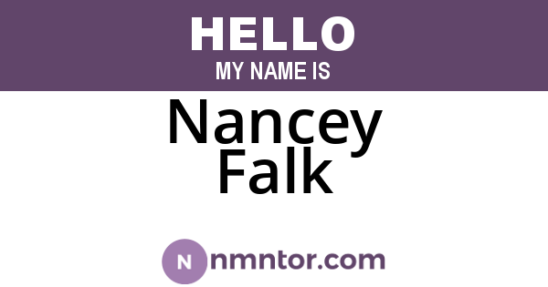Nancey Falk