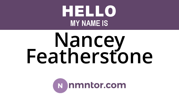 Nancey Featherstone