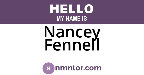 Nancey Fennell