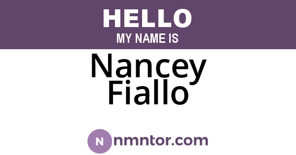 Nancey Fiallo