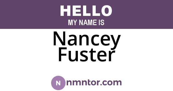 Nancey Fuster