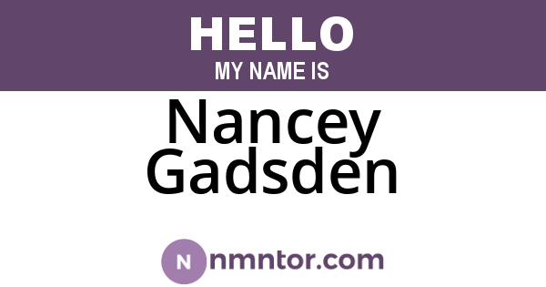 Nancey Gadsden