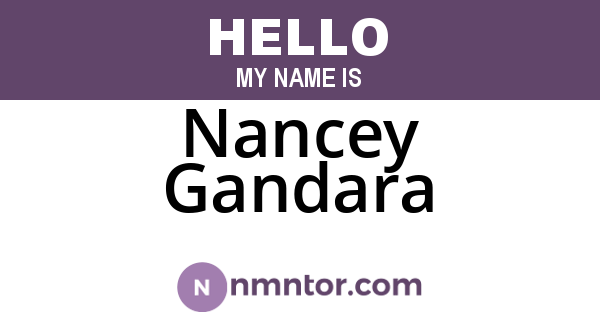 Nancey Gandara