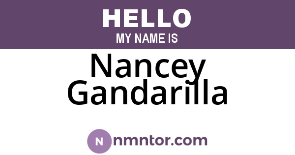 Nancey Gandarilla