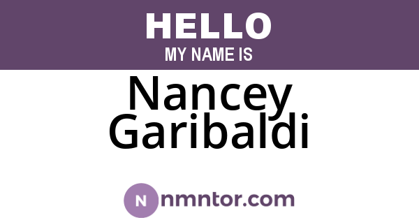 Nancey Garibaldi