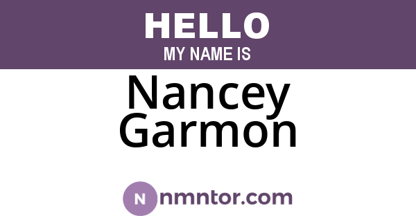 Nancey Garmon